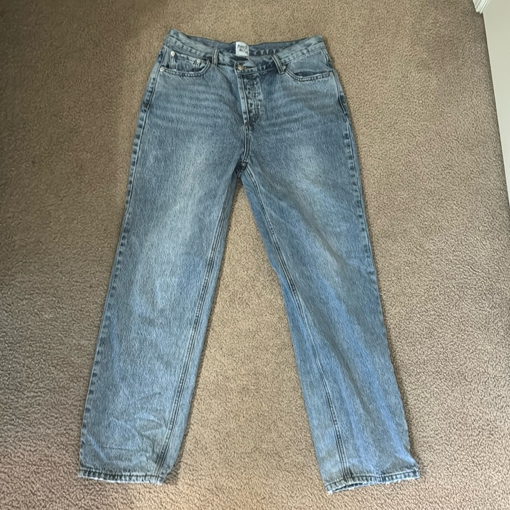 Princess Polly asymmetrical jeans